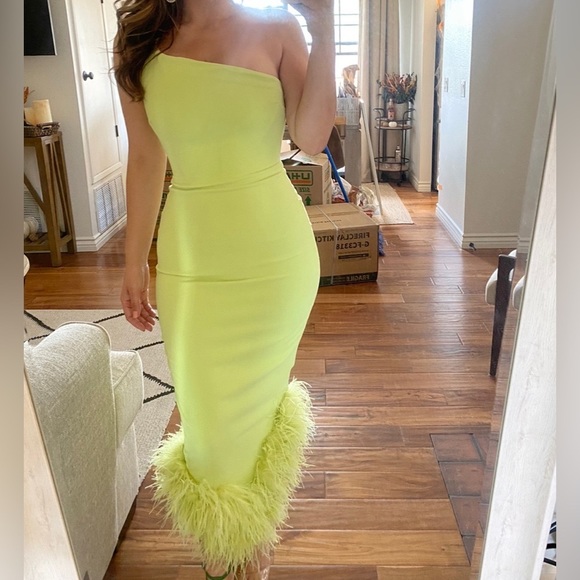 House of CB Dresses House Of Cb Lime Dress Poshmark